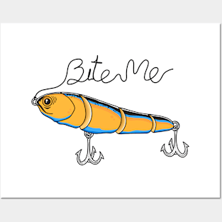 Bite Me Fishing Lure Posters and Art